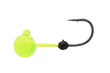 Soft-Lock Tungsten Jig Head (Chartreuse, 1/8oz - Hook #4)