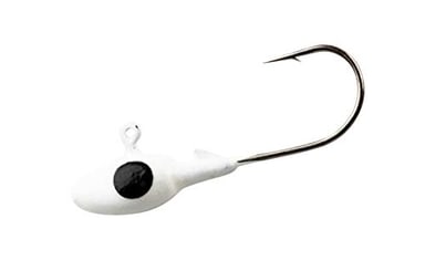 Bobby Garland Pro Mo' Glo Glow-in-The-Dark Jig Heads for Soft Plastic Crappie Fishing Baits, Accessories for Freshwater Fishing, Pack of 10, Ghost Glo, 1/16 oz