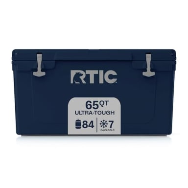 RTIC 65 QT Ultra-Tough Hard Cooler, Navy