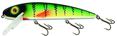 Musky Mania J8-02 Jake Big Minnow Lure, 8", 2.6 oz, Natural Perch - J8-02