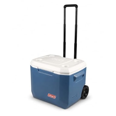 Coleman Xtreme 50qt Rolling Cooler with Wheels, Extra-Walled Insulation Keeps Ice up to 5 Days, Portable Wheeled Hard Chiller