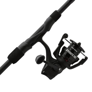 Abu Garcia 7' Max SX Spinning Reel and Fishing Rod Combo, Size 3000 Reel, 7 Stainless Steel Ball Bearings, Smooth Oil Felt Front Drag System, 24 Ton Graphite Rod Blank
