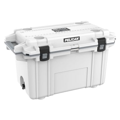 Pelican 70 Quart Elite Cooler (White/Gray)