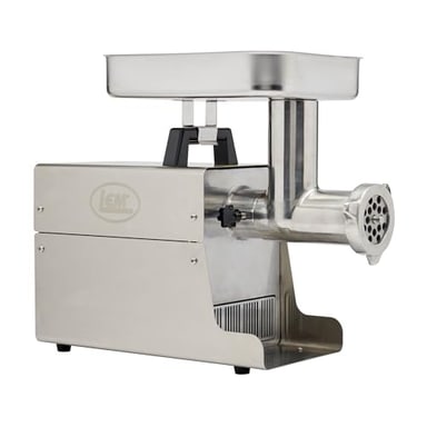 LEM Products BigBite #12 Meat Grinder, 0.75 HP Commercial-Quality Stainless Steel Electric Meat Grinder for Home Use, Heavy-Duty Food Processor for Grinding, Sausage Stuffing, Cooking