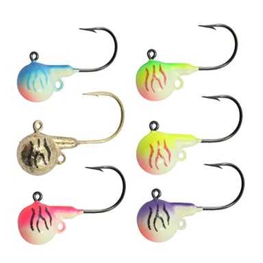 Northland Fire-Ball Jig - 1/2Oz - 6/Card - Assorted