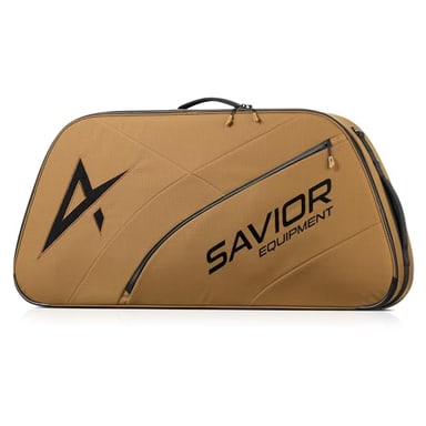 Savior Equipment Hyperion Deluxe Compound Bow Case Soft Shell Bag Fits 32" 36" 40" ATA, w/CamShield Cover & Quick-Release Grip Wrap, w/Backpack Shoulder Straps (Coyote Brown, 36" ATA)