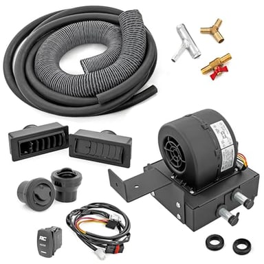 Rough Country Cab Heater for Polaris Ranger XP 1000 (2017-2025) - 16,000 BTU UTV Heater Kit with Fast Cabin Warm-Up & Defrost, Complete Install Kit, Factory-Like Fit