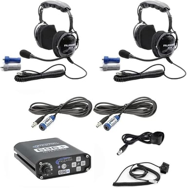 Rugged Radios RRP696 Plus Intercom Kit with H22-STX Over-the-Head Headsets