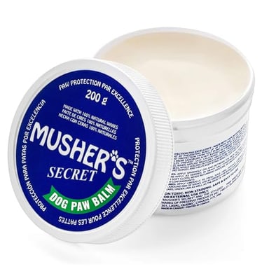 Musher's Secret Dog Paw Wax, Non-Toxic & Natural Dog Paw Protector, 200g