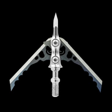 Rage Hypodermic NC broadhead with two blades open