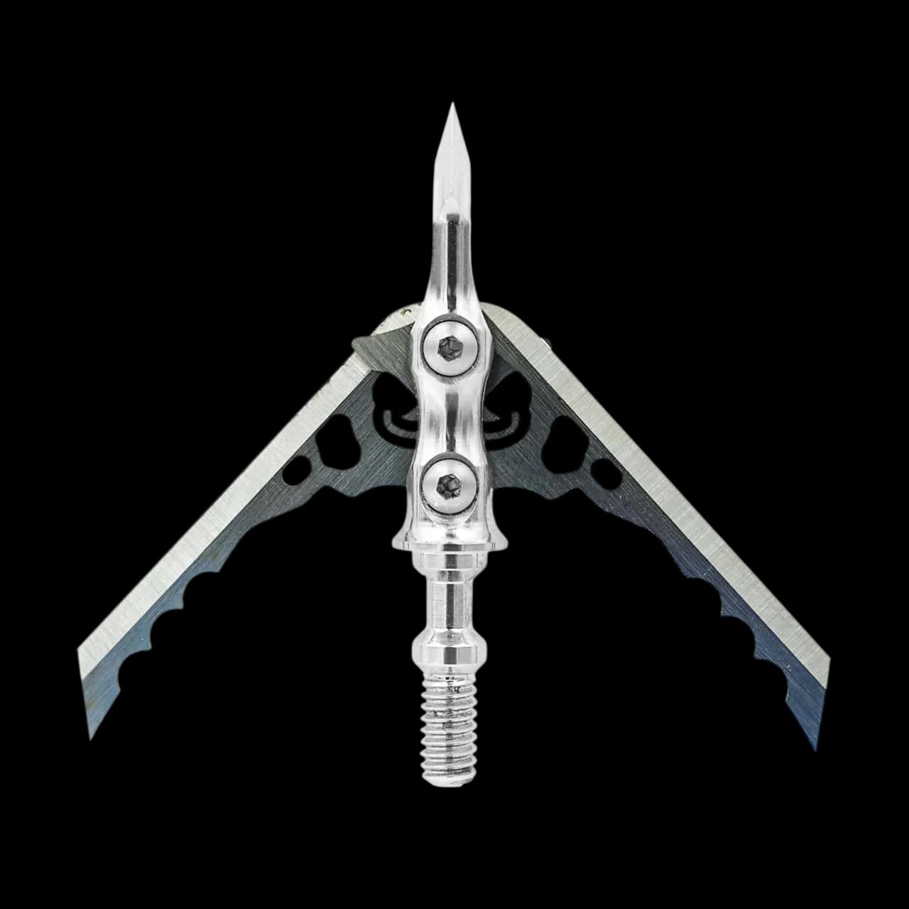 Rage Hypodermic NC broadhead with two blades open