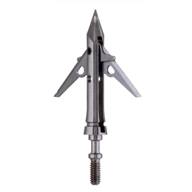 SEVR Titanium 2.0 two-blade broadhead in quartering view