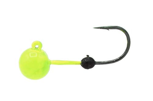 Soft-Lock Tungsten Jig Head (Chartreuse, 1/8oz - Hook #4)