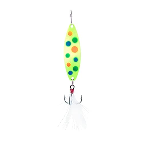 CLAM Panfish Leech Flutter Spoon 1/32 oz Chart Wonderbread