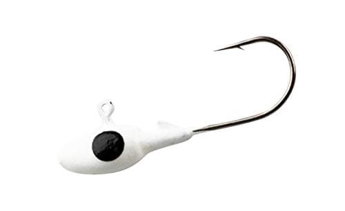 Bobby Garland Pro Mo' Glo Glow-in-The-Dark Jig Heads for Soft Plastic Crappie Fishing Baits, Accessories for Freshwater Fishing, Pack of 10, Ghost Glo, 1/16 oz