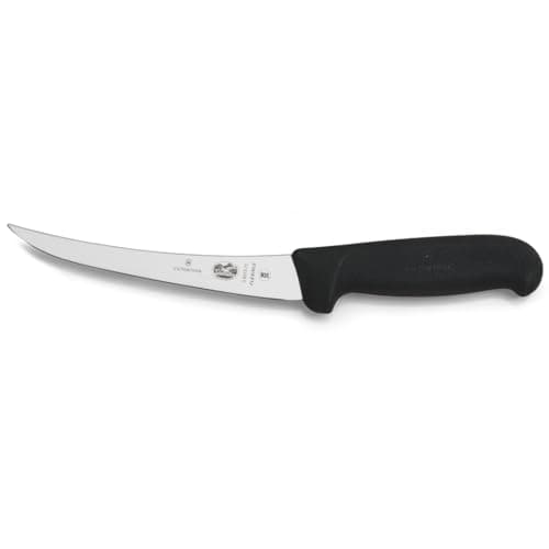 Victorinox Fibrox 6-In Curved Boning & Fillet Knife, Flexible Steel Blade