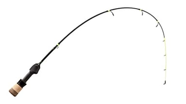 13 FISHING - Tickle Stick - Ice Fishing Rod - Gen 3 - 27" UL (Ultra Light) - 1/64oz-1/16oz - PC2 Flat-Tip Blank - TS3-27UL, Black