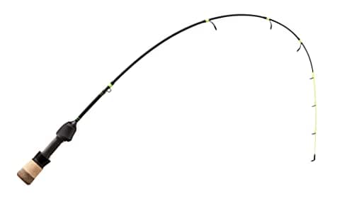 13 FISHING - Tickle Stick - Ice Fishing Rod - Gen 3 - 27" UL (Ultra Light) - 1/64oz-1/16oz - PC2 Flat-Tip Blank - TS3-27UL, Black