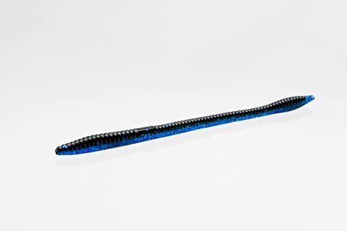 Zoom Trick Worm-Pack of 20 (Black Sapphire, 6.75-Inch)