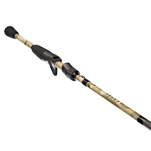 Lew's American Hero Tier 1 Casting Rod, 6-Foot 10-Inch 1-Piece Fishing Rod, Medium Power, Fast Action, Premium HM50 Graphite Blanks, Split Grip EVA Handle, Multicam