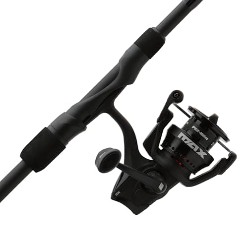 Abu Garcia 7' Max SX Spinning Reel and Fishing Rod Combo, Size 3000 Reel, 7 Stainless Steel Ball Bearings, Smooth Oil Felt Front Drag System, 24 Ton Graphite Rod Blank
