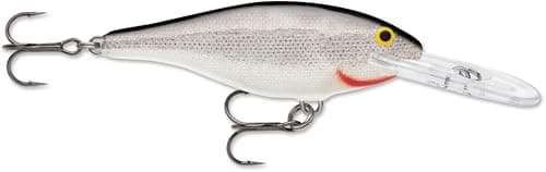 Rapala Shad Rap Crankbait, Hard Bait Lure, Bass Walleye and Pike Fishing Lure, Classic Tight Wiggle, 2-3/4", Silver