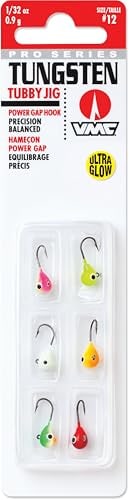 VMC Tungsten Tubby Jig Kit 1/32 oz Glow