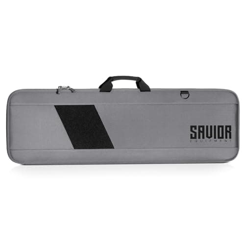 Savior Equipment Specialist Single Long Gun Bag Tactical Padded Soft Case w/Padded Handle Carrier, Adjustable Sling, Dual Lockable Zipper, 42 Inch Gray