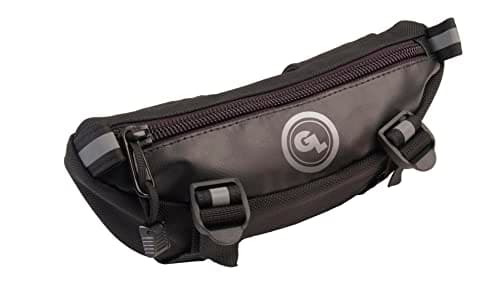 Giant Loop Zigzag Handlebar Bag, 1.5 Liter Black Windshield Pouch, Fits Any Motorbike, Dirt Bike & Snow Bike