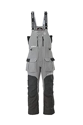 Striker Men's Apex Durable Lightweight Breathable Waterproof Outdoor Ice Fishing Bib with Sureflote Flotation Technology