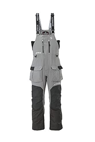 Striker Men's Apex Durable Lightweight Breathable Waterproof Outdoor Ice Fishing Bib with Sureflote Flotation Technology