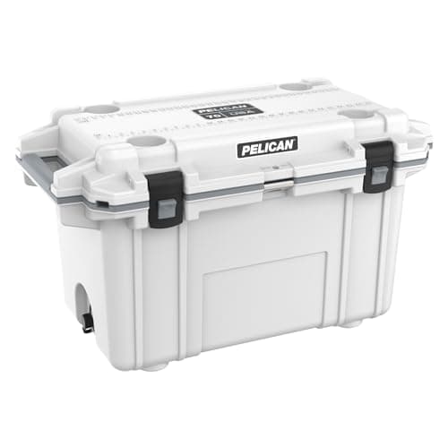 Pelican 70 Quart Elite Cooler (White/Gray)