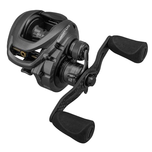 Lew's Custom Lite SS Baitcast Fishing Reel, 10+1 Double Shielded Bearings, Super Shallow 30 mm Spool, Tanso Tech Frame, Carbon Fiber Drag, Carbon Gray