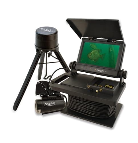 Aqua-Vu AV715c Underwater Camera, 7-Inch LCD Monitor, 75ft Cable, Color CMOS Camera with MO-POD3