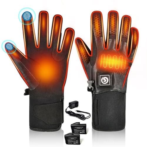 Savior Heated Gloves for Men and Women,Rechargeable Heated Electric Gloves,Suitable for Winter Outdoor Work,Skiing,Cycling,Running,Hiking,etc.