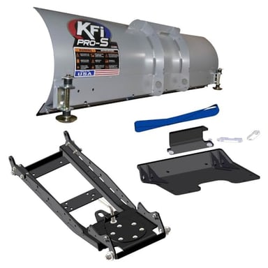 KFI UTV 60" Snow Plow Kit, Steel Blade, Compatible with Kawasaki 750/800 Teryx (105250)