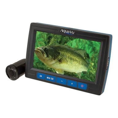 Aqua-Vu Micro Stealth 4.3 Underwater Fishing Pocket Camera, 4.3” LCD, High Resolution Full Color Camera, Auto Infrared Lights, 50 Ft Durable Cable for Fishing and Ice Fishing