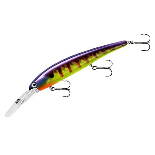 BANDIT LURES Walleye Deep Minnow Jerkbait Fishing Lure, Fishing Accessories, Dives ro 27-feet Deep, 4 3/4", 5/8 oz, Viral Perch, (BDTWBD2D73)