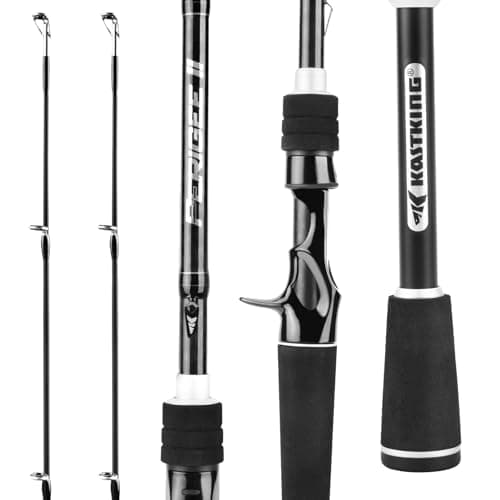 KastKing Perigee II Fishing Rods, Casting Rod 7ft - Medium and Medium Heavy - Fast - Twin-tip Rod (2Tips+1 Butt Section)