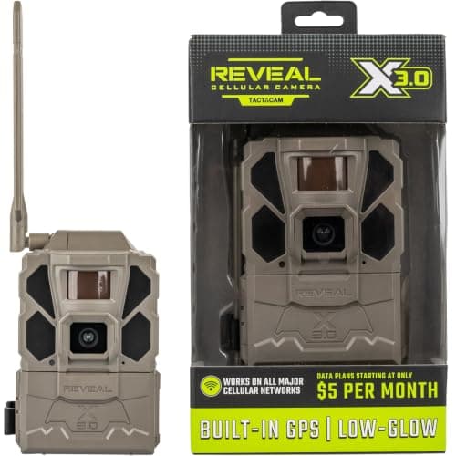 TACTACAM Reveal X 3.0 Cellular Trail Camera, Night Vision, Waterproof