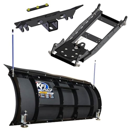 KFI UTV 60" Snow Plow Kit, Pro-Poly Blade, Compatible with Midsize and Fullsize Polaris Rangers Listed Below (105255)