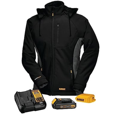 DEWALT DCHJ066C1-2XL 20V/12V MAX Women's Heated Jacket Kit, Black, XX-Large