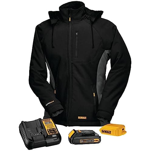 DEWALT DCHJ066C1-2XL 20V/12V MAX Women's Heated Jacket Kit, Black, XX-Large