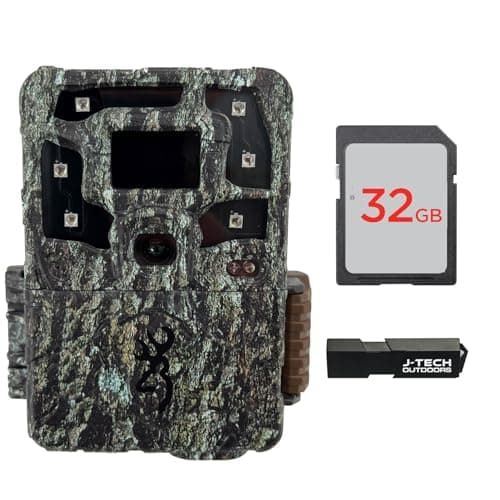 Browning Strike Force Pro X 1080 Trail Game Camera Bundle Includes 32GB Memory Card and J-TECH Card Reader (24MP) | BTC5PX1080