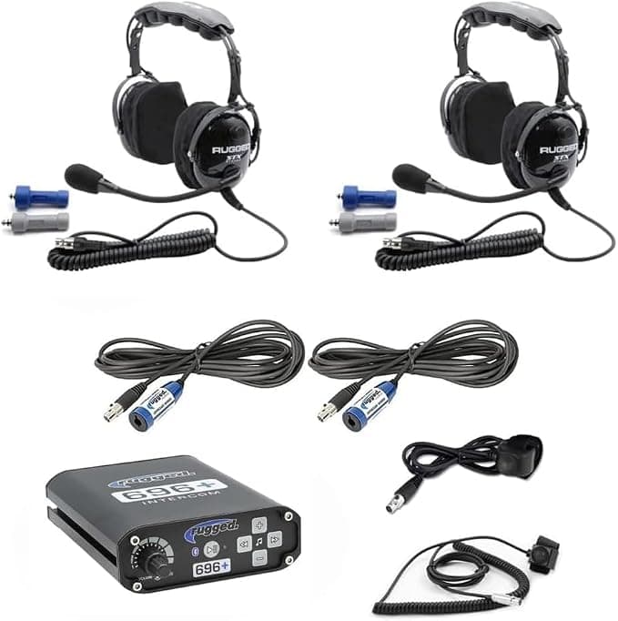 Rugged Radios RRP696 Plus Intercom Kit with H22-STX Over-the-Head Headsets