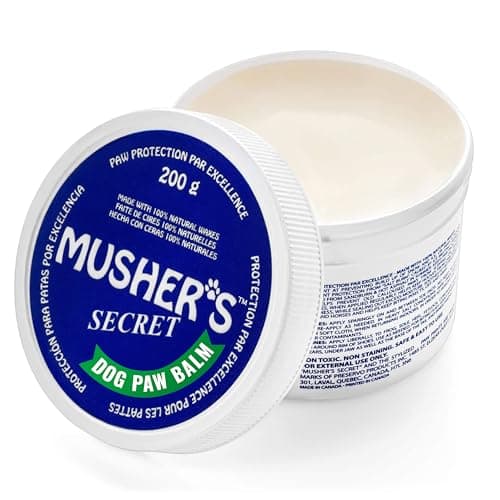 Musher's Secret Dog Paw Wax, Non-Toxic & Natural Dog Paw Protector, 200g