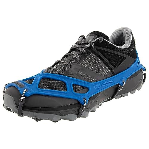 Kahtoola EXOspikes Footwear Traction for Winter Hiking & Running in Snow, Ice & Rocky Terrain