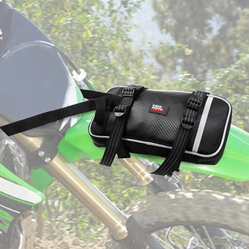 KEMIMOTO Dirt Bike Front Fender Bag Motorcycle Enduro Tool Roll Bag Motocross Off Road Bike No Drilling