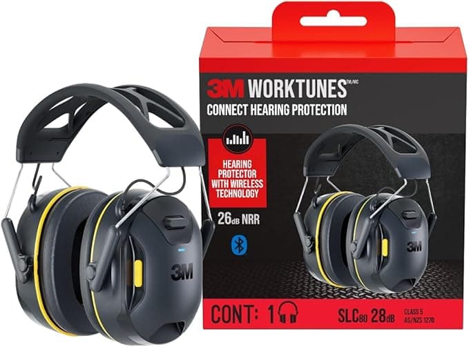 3M WorkTunes Connect Wireless Hearing Protector with Bluetooth