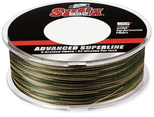 Sufix 832 Advanced Superline Braid, Camo, 10-Pound/600-Yard Spool